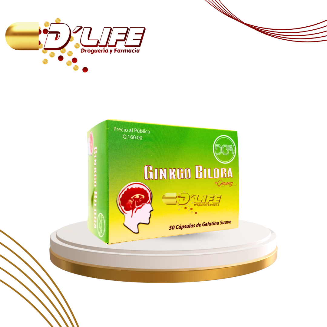 GINKGO BILOBA + GINSENG X 50 CAPS CONAMEP