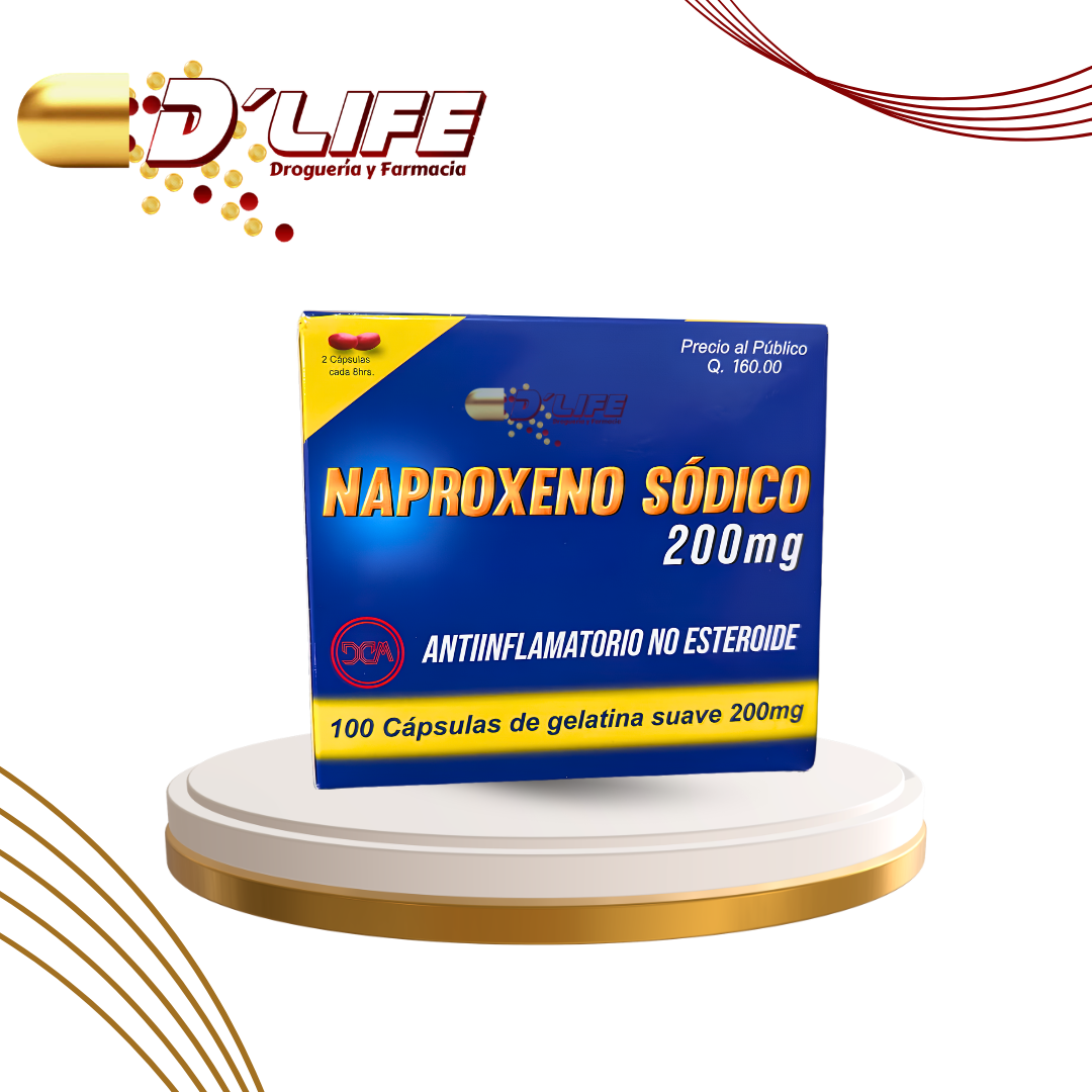 NAPROXENO SODICO 200MG X 100 CAPS. GEL CONAMEP