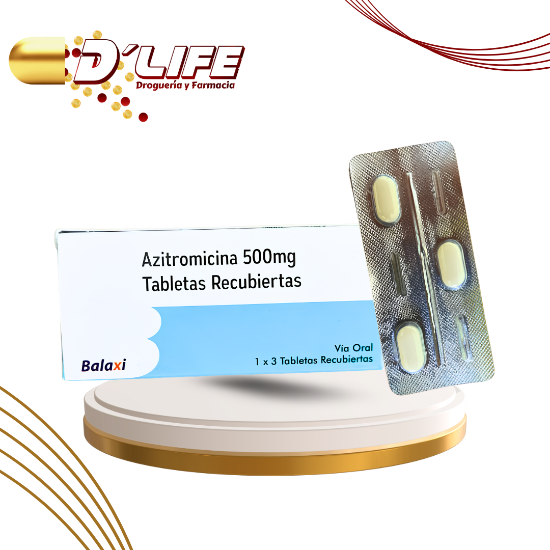 AZITROMICINA 500MG X3 TABS.  BALAXI