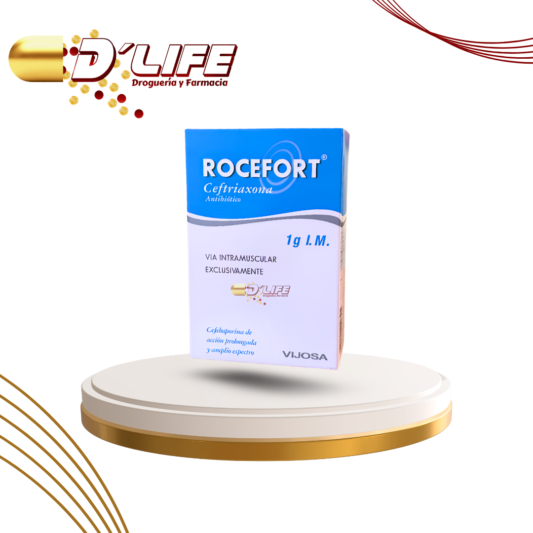 ROCEFORT 1G. I.M INYECTABLE X 1 AMP