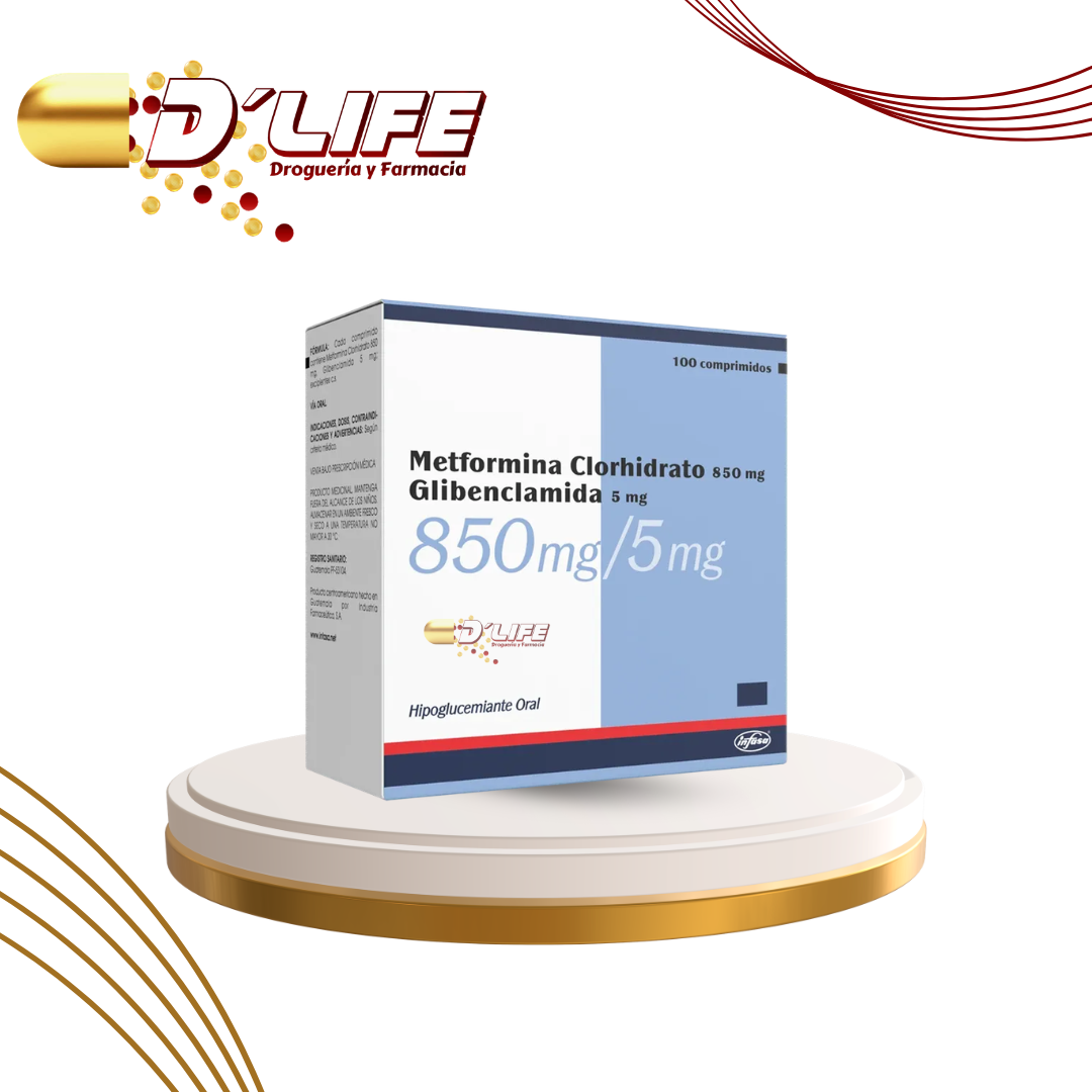 METFORMINA 850MG+GLIBEN X 100 TABS INFASA