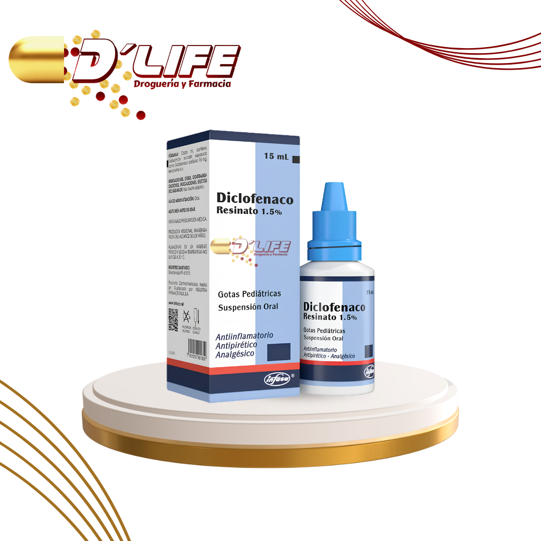 DICLOFENACO RESINATO 1.5% GOTAS X 15 ML INFASA