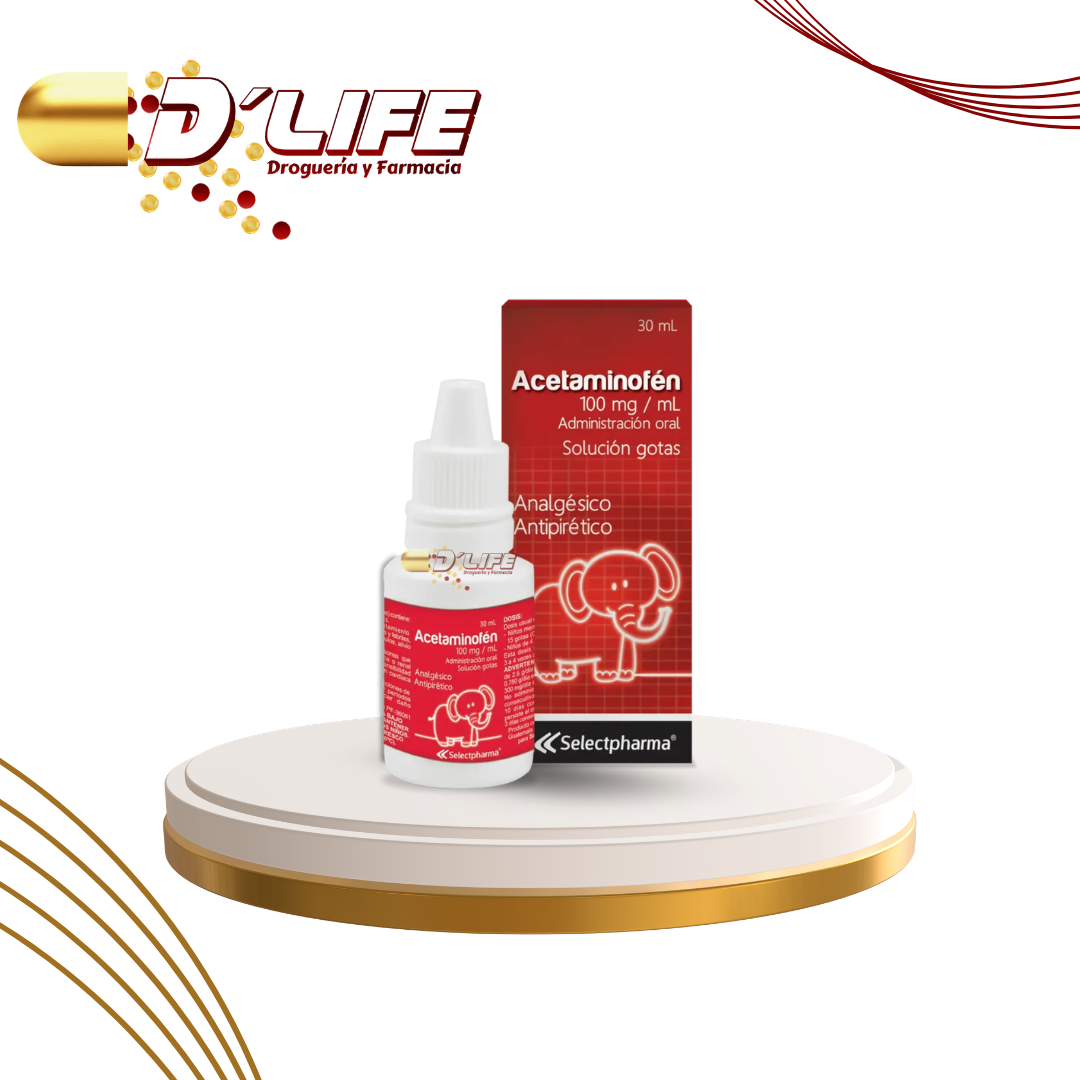 ACETAMINOFEN 100MG X 30ML GOTAS SELECT