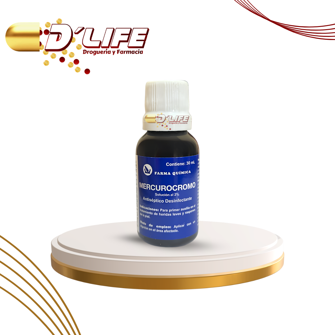 MERCUROCROMO AL 2% X 30ML FARMA QUIMICA