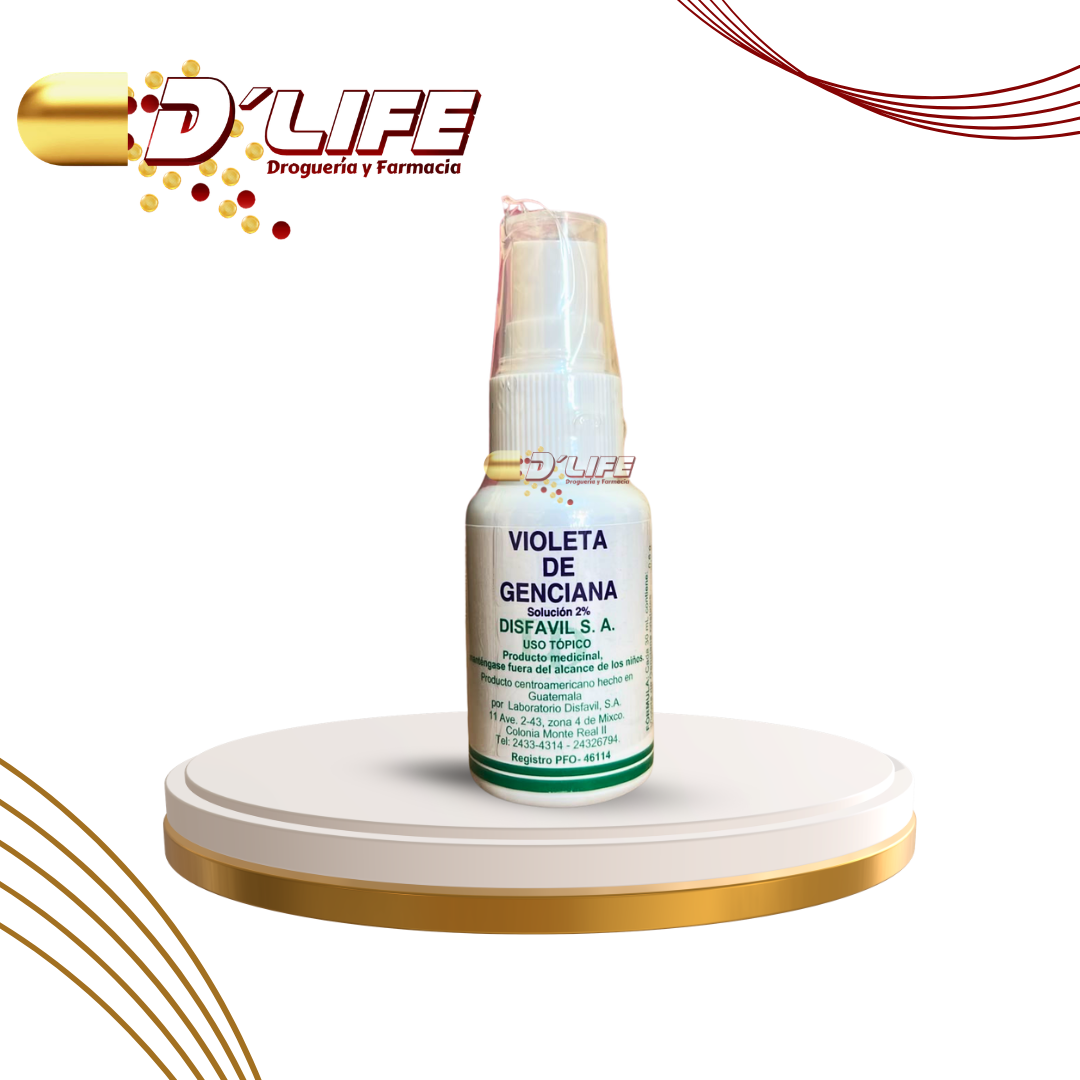 VIOLETA GENCIANA 2% SPRAY X 1 ONZA DISFAVIL