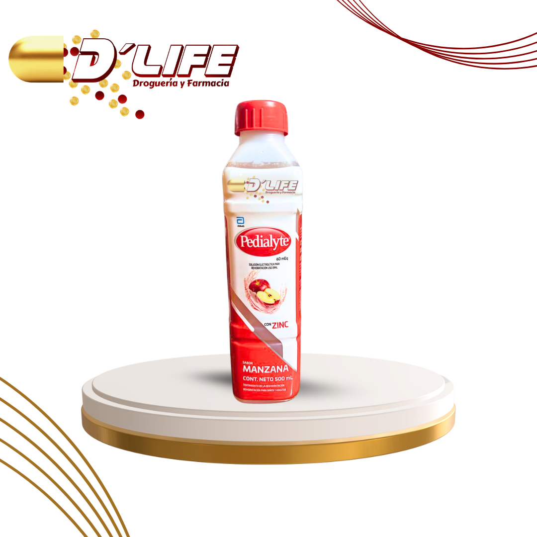 PEDIALYTE MANZANA 60 MEQ X 500 ML