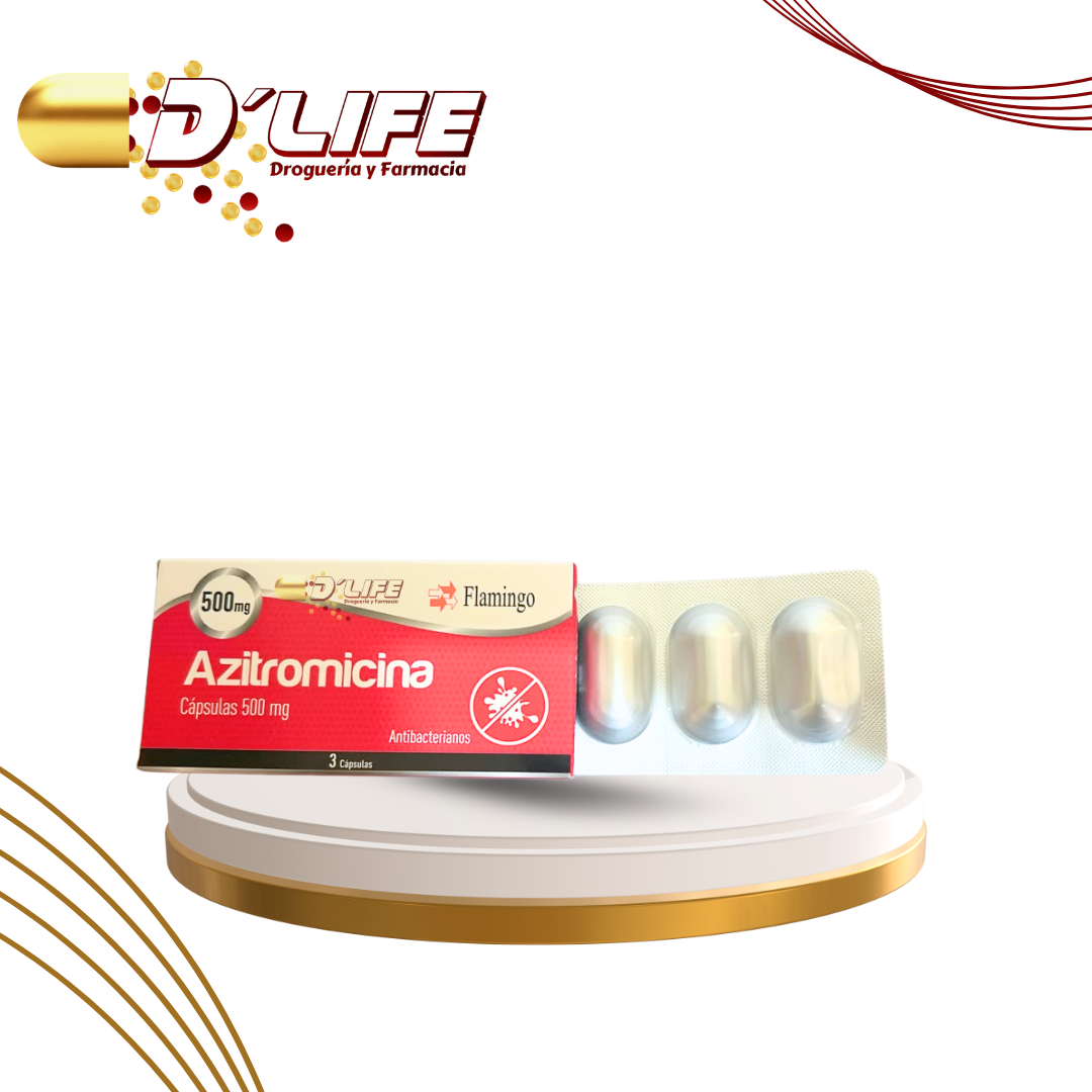 AZITROMICINA 500 MG X 3 CAPSULAS FLAMINGO