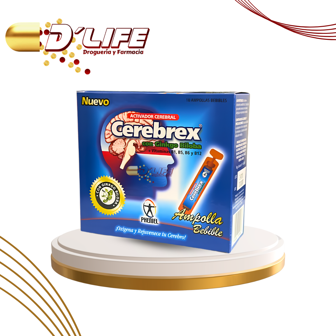CEREBREX CON GINKGO BILOBA X 10 AMP BEBIBLE