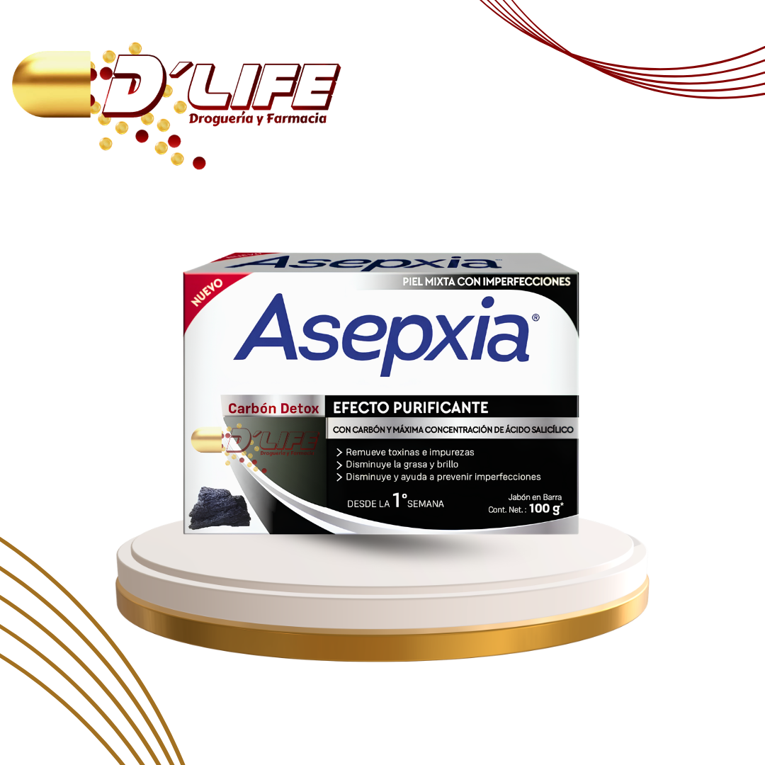 ASEPXIA JABON CARBON DETOX X 100 GRS