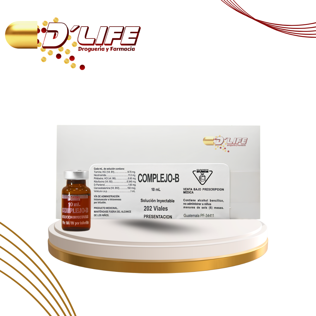 COMPLEJO B X 10 ML C X 202 VIAL
