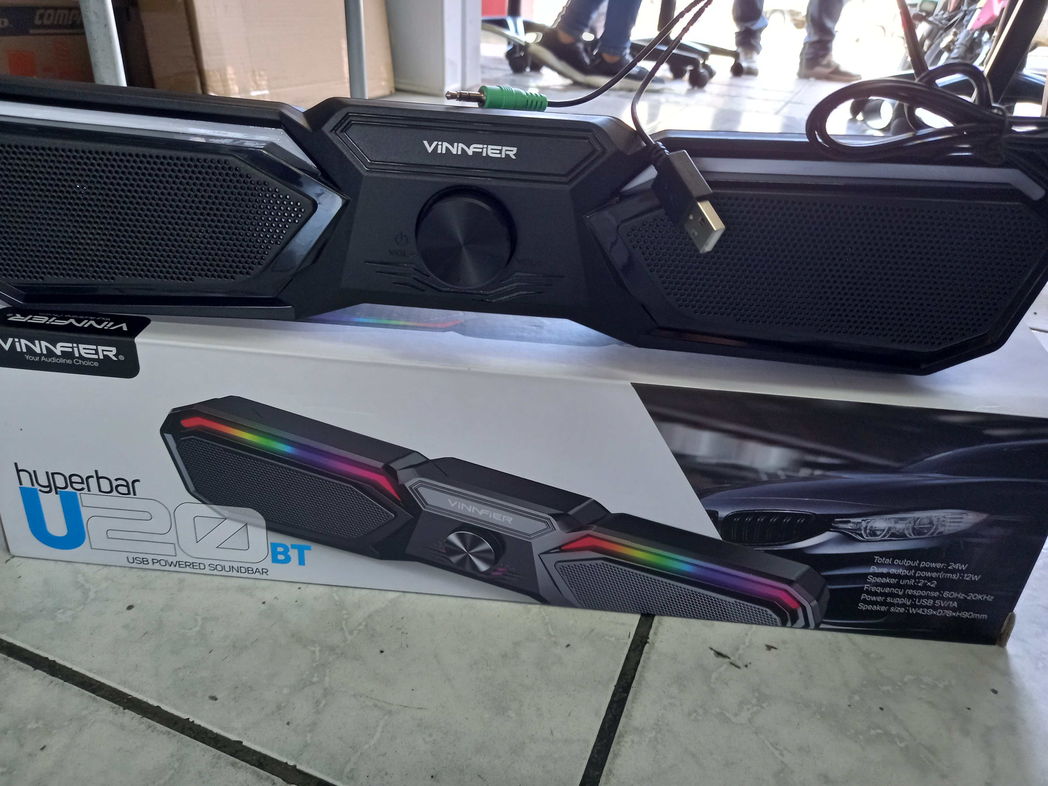 Bocina USB powered soundbar 
