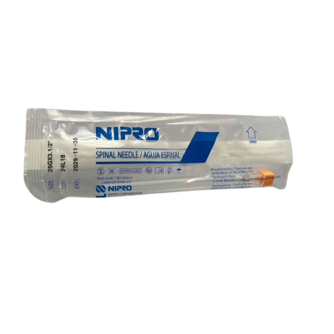 AGUJA ESPINAL No. 25G - Proveedora De Salud Total, Sociedad Anonima