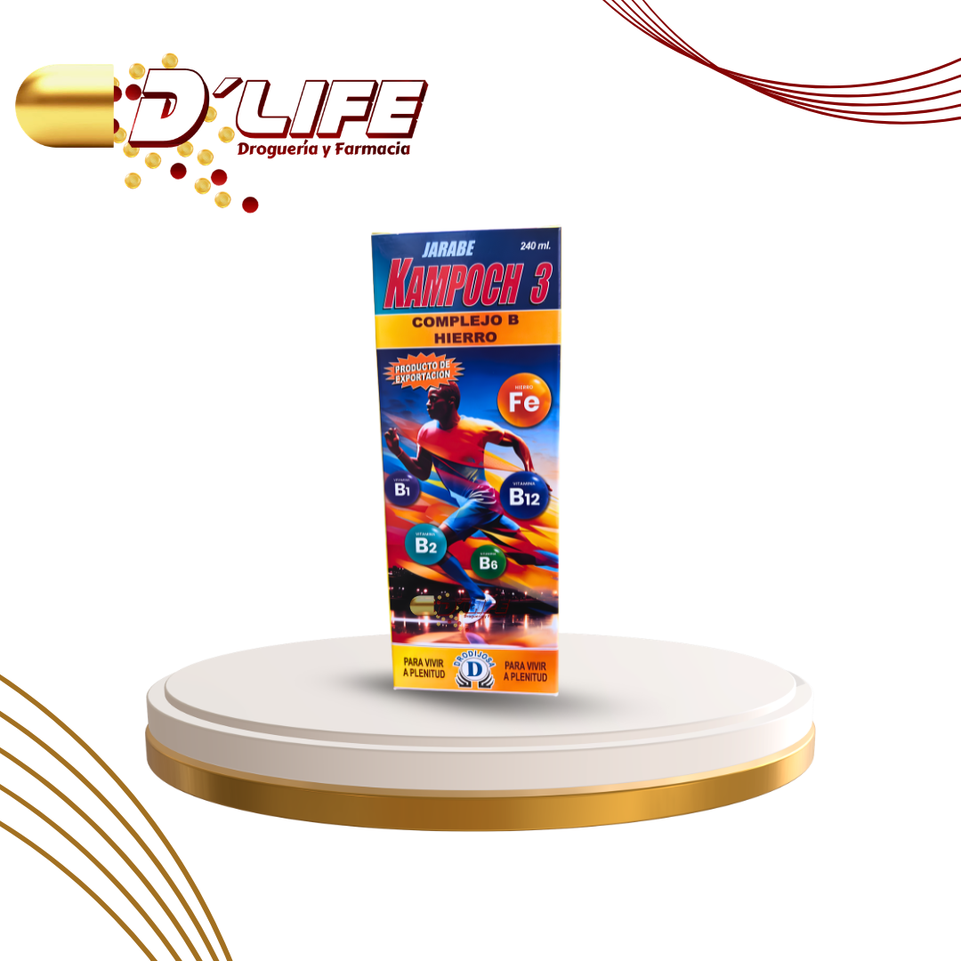 KAMPOCH 3 COMPLEJO B HIERRO JARABE X 240 ML