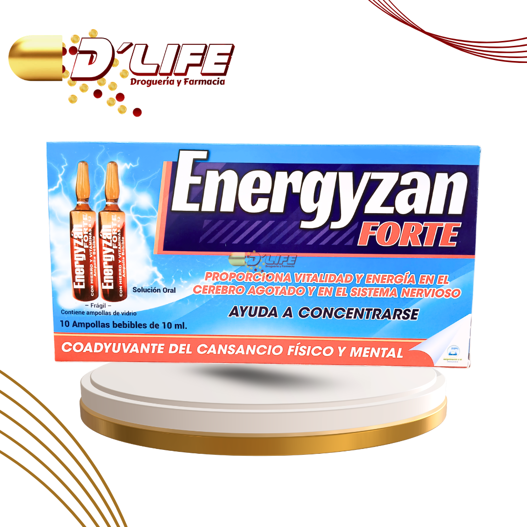 ENERGYZAN FORTE BEBIBLE X 10 AMP VIDRIO LUIPHARM