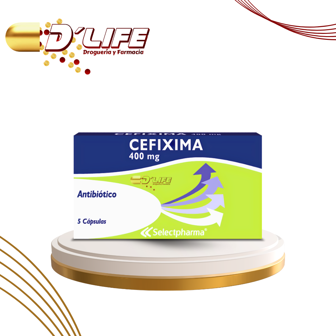 CEFIXIMA 400MG. X 5 CAPSULAS SELECTPHARMA