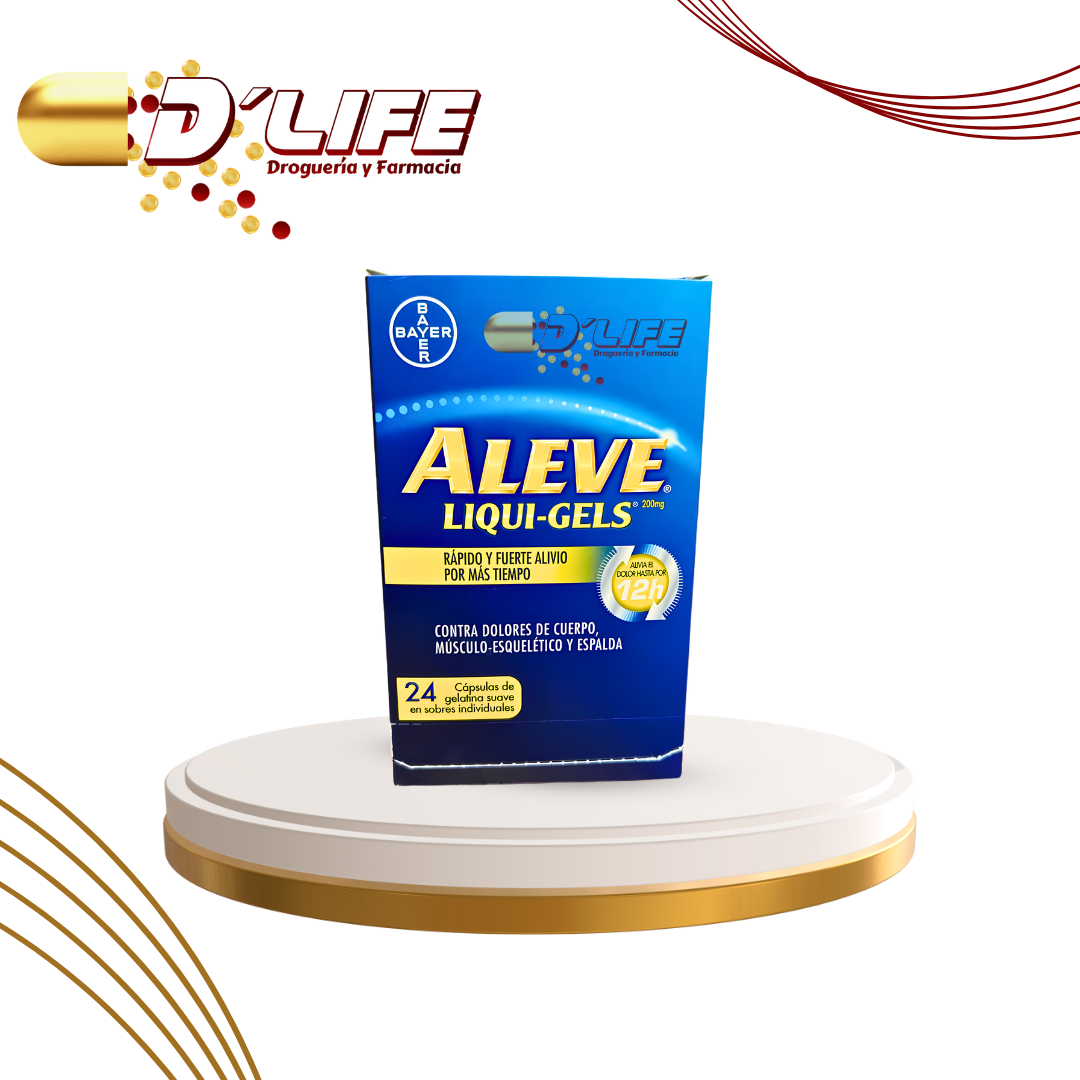 ALEVE LIQUI-GEL CAJA X 24 SACHET