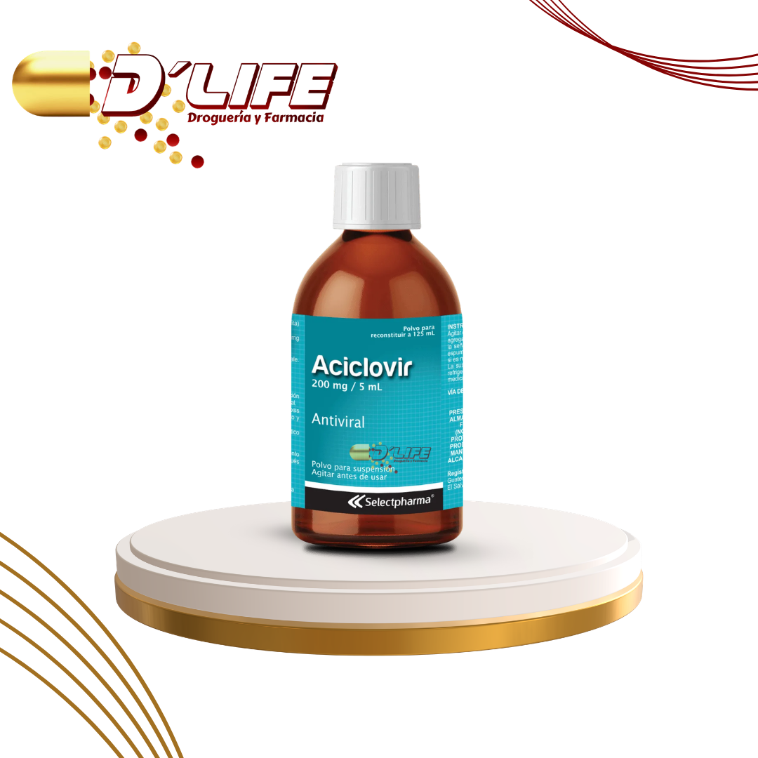 ACICLOVIR 200MG/5ML POLVO SUSP. X 125ML SELECT