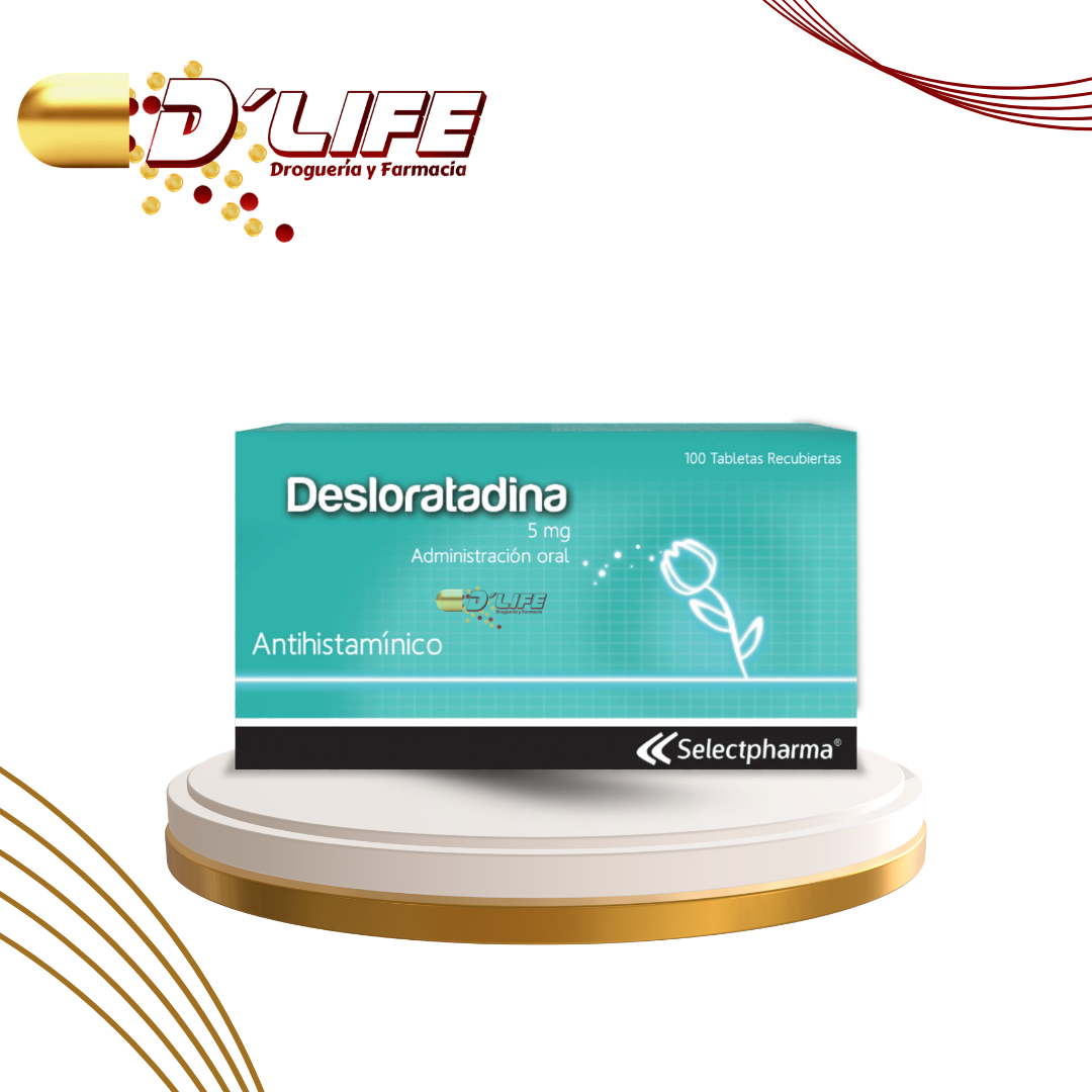 DESLORATADINA 5MG CAJA X 5 BLI X 20 TABS SELECT