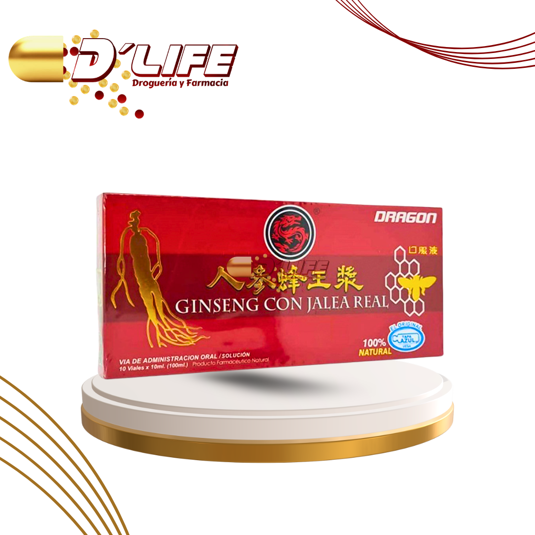 GINSENG JALEA REAL DRAGON X 10 AMP BEBIBLES