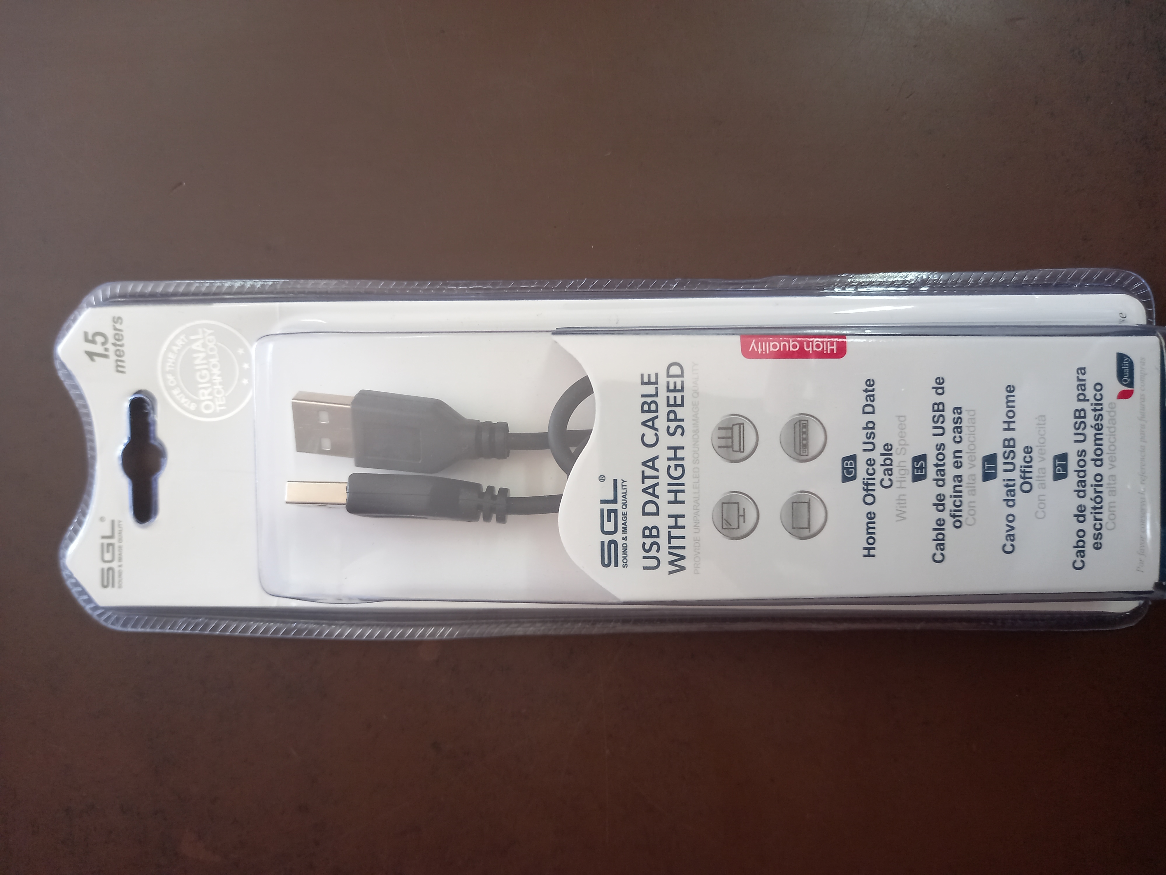 Cable usb a usb macho 