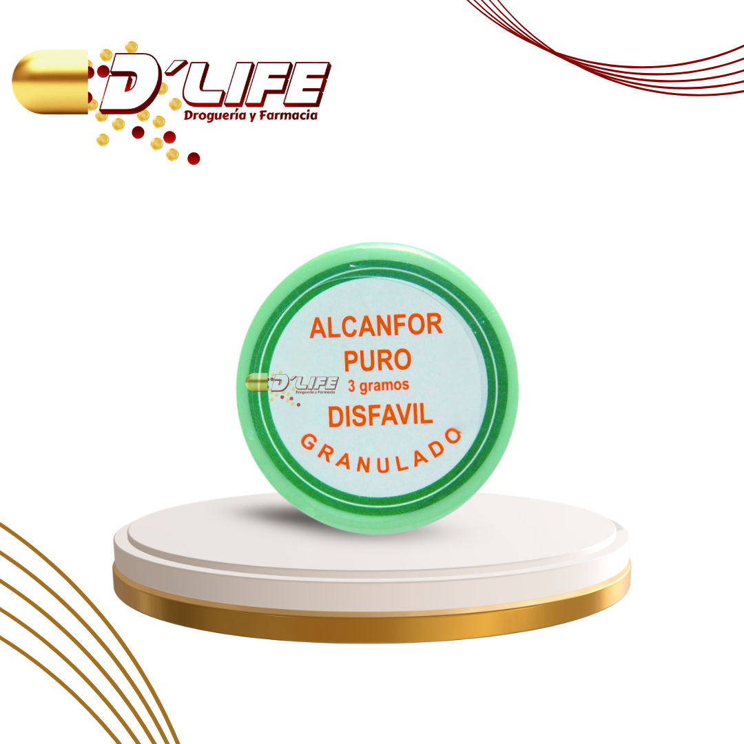 ALCANFOR PURO POLVO 3GRS DISFAVIL