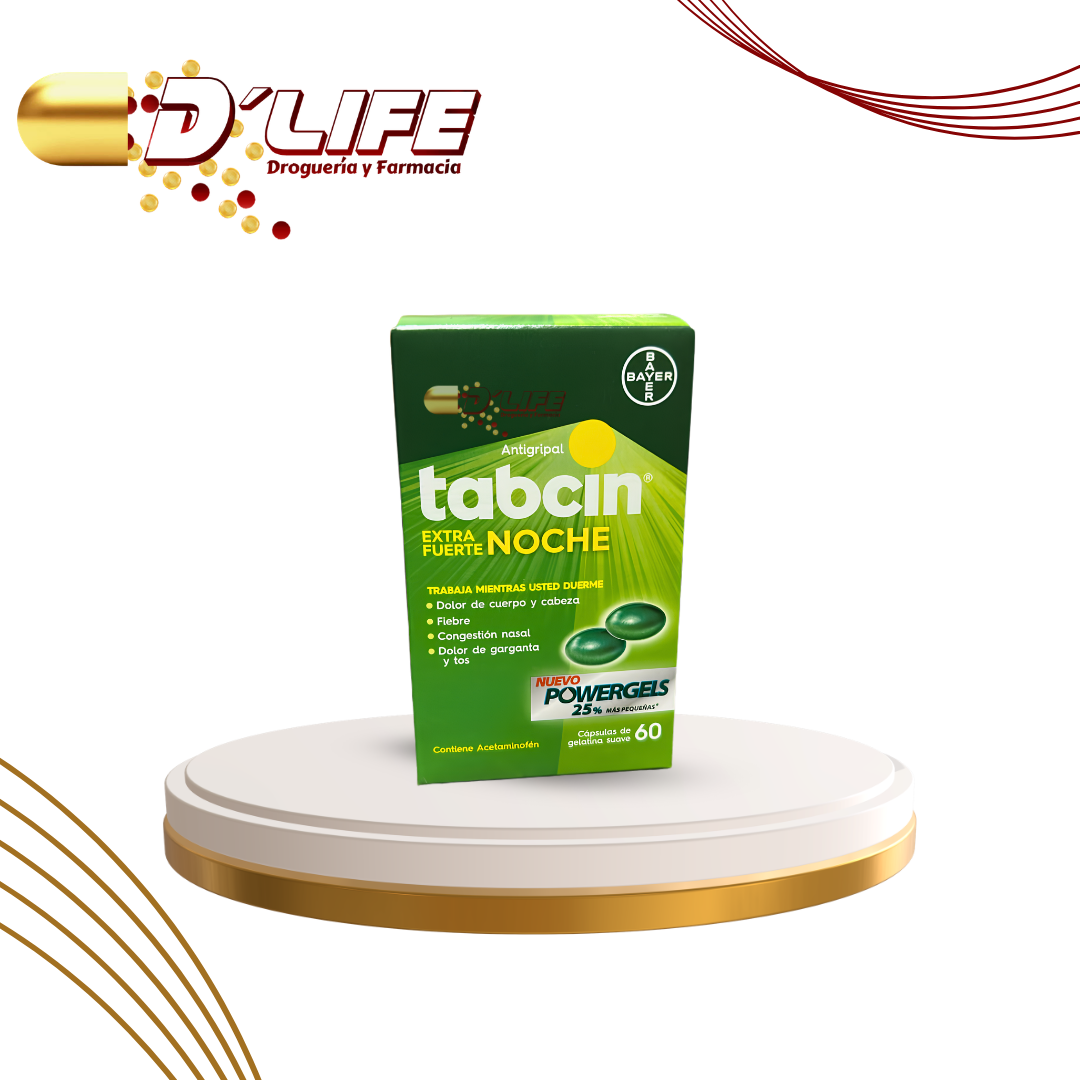 TABCIN EXTRA FUERTE NOCHE POWERGELS X 60 CAPS.