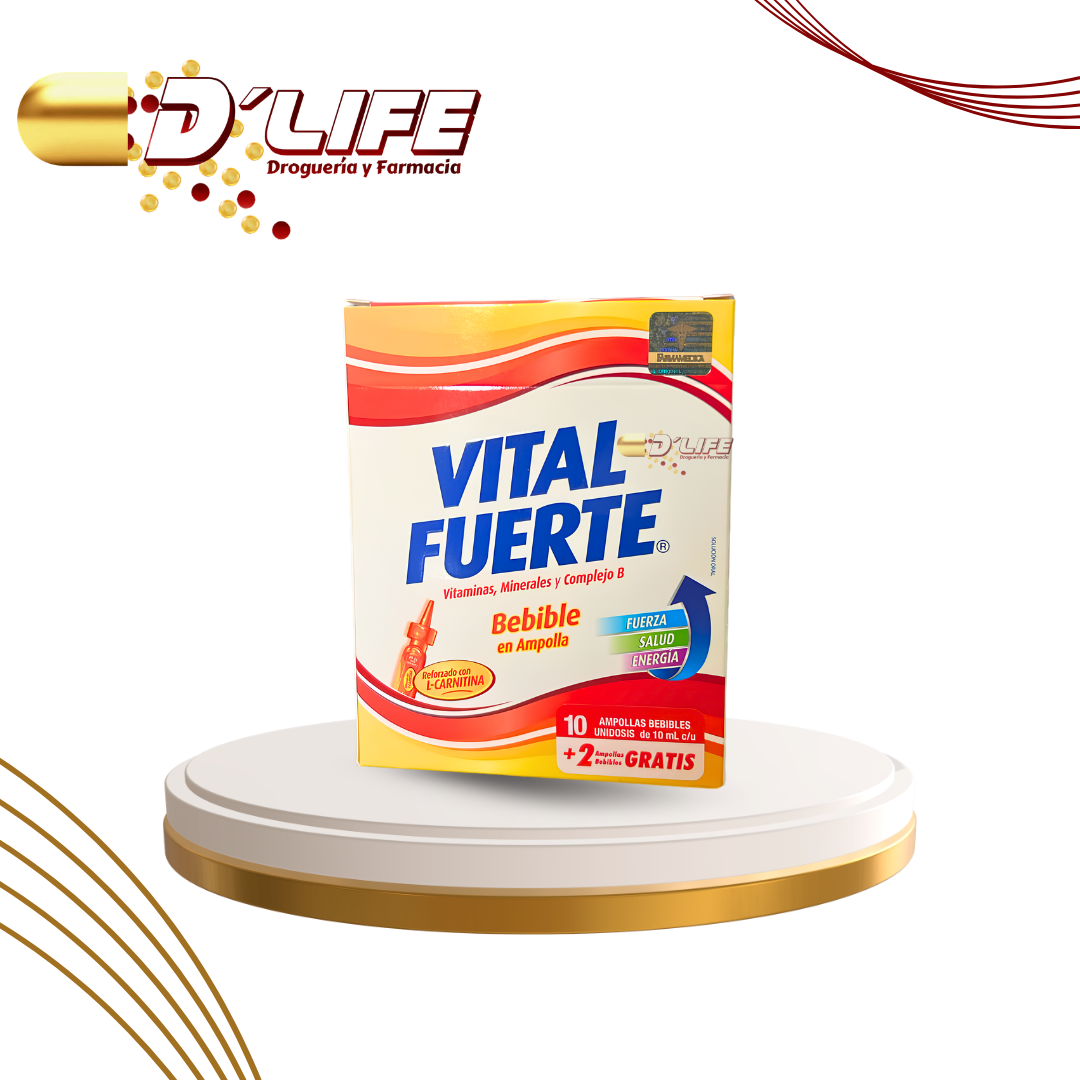 VITAL FUERTE BEBIBLE X 10 AMP + 2 AMP. GRATIS