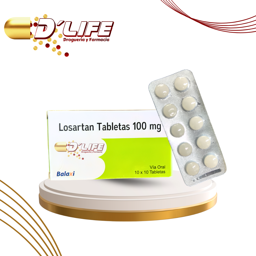 LOSARTAN POT. 100MG X 100 TABS BALAXI