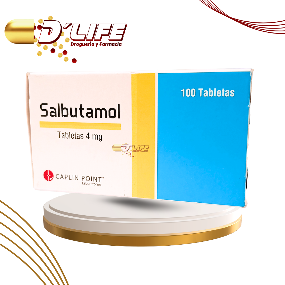 SALBUTAMOL 4MG X 100 TABS. CAPLIN