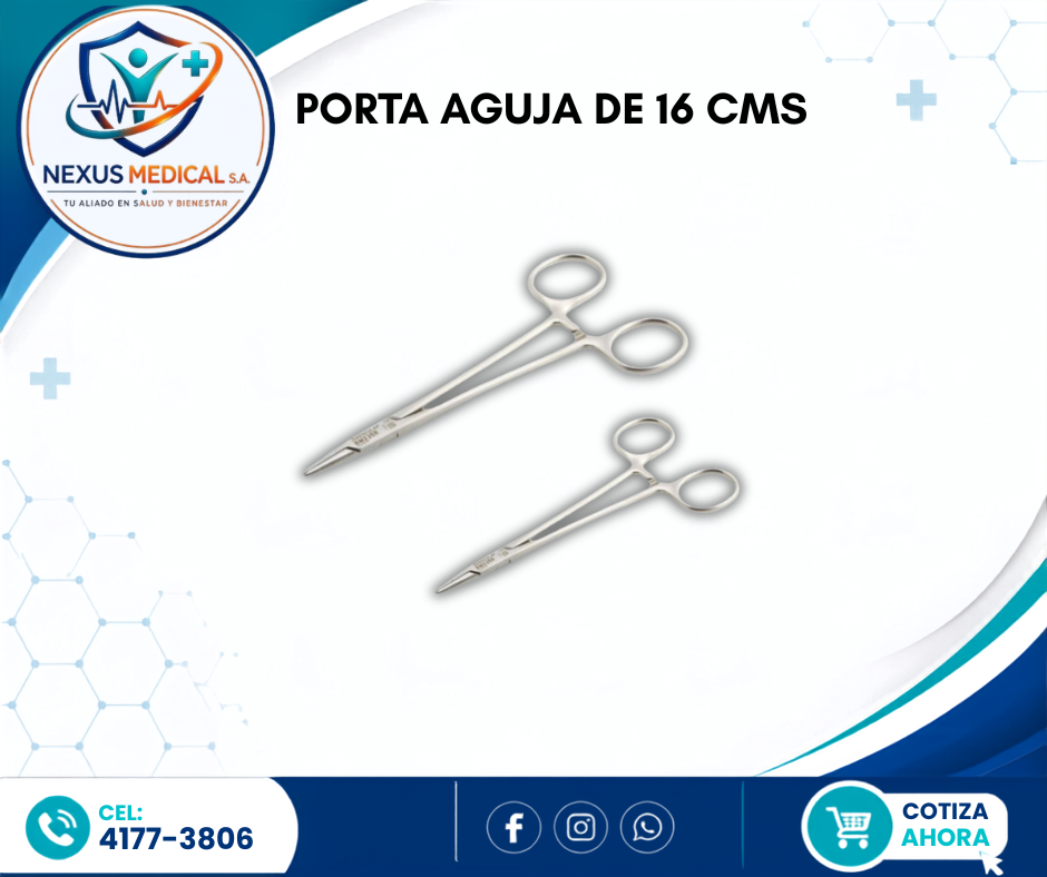 PORTA AGUJA DE 16 CMS  - Nexus Medical S.A.