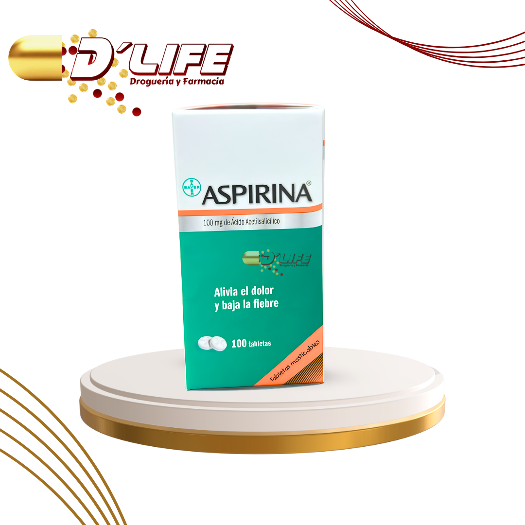 ASPIRINA INFANTIL 100mg x 100 TABS. MASTICABLES