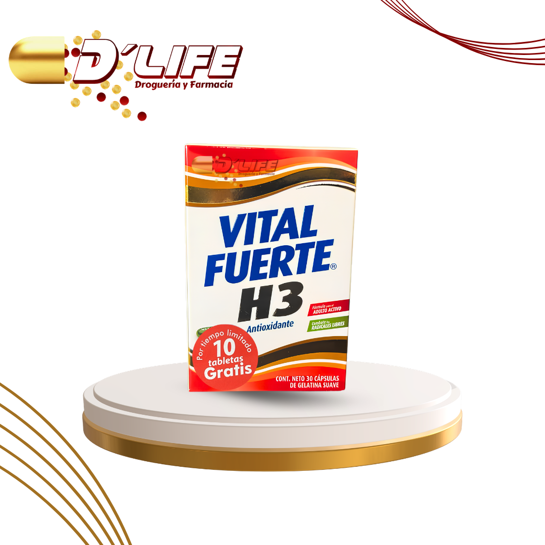 VITAL FUERTE H3 X 30 CAPSULAS + 10 GRATIS