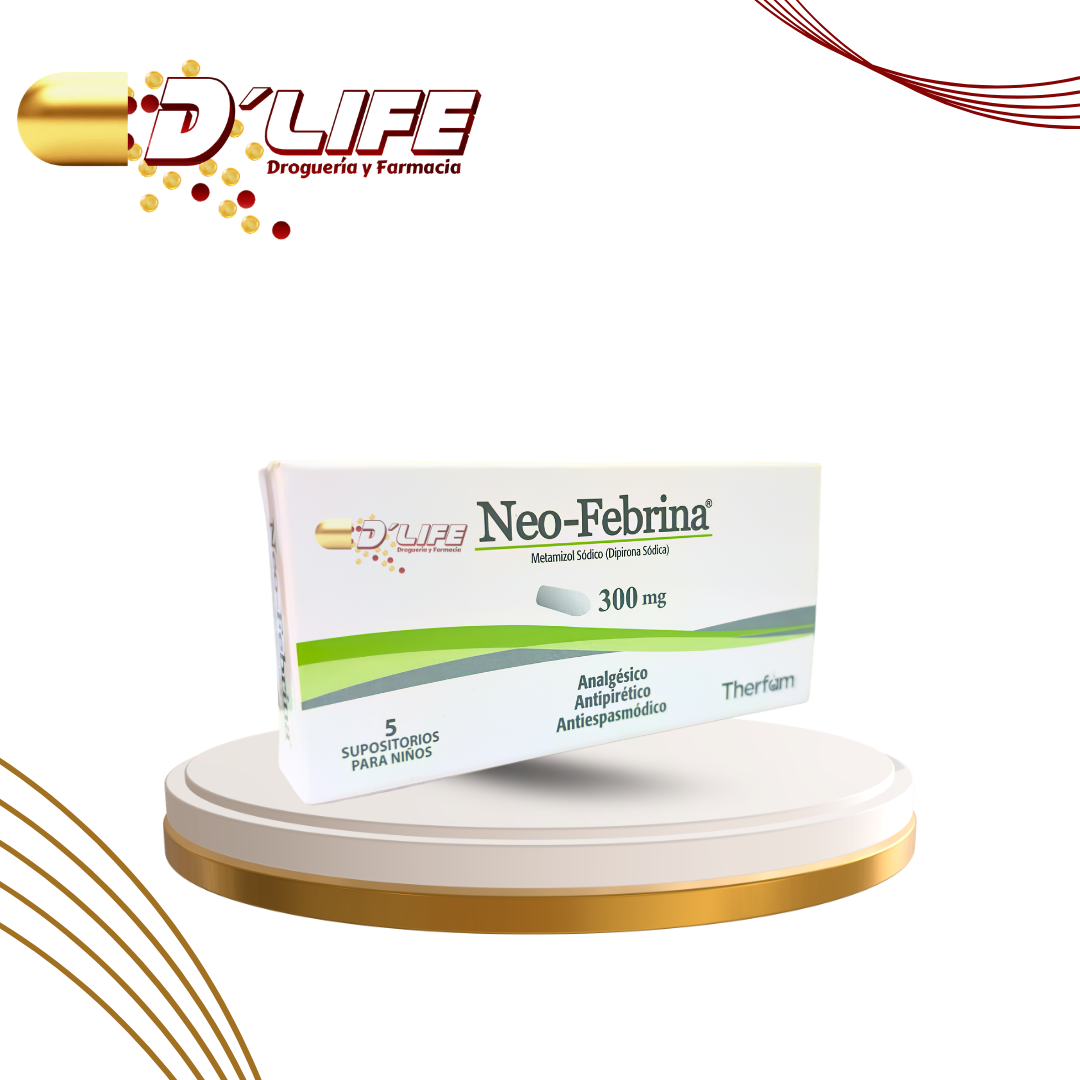 NEO-FEBRINA SUPOS. 300MG CX5 UNIDADES