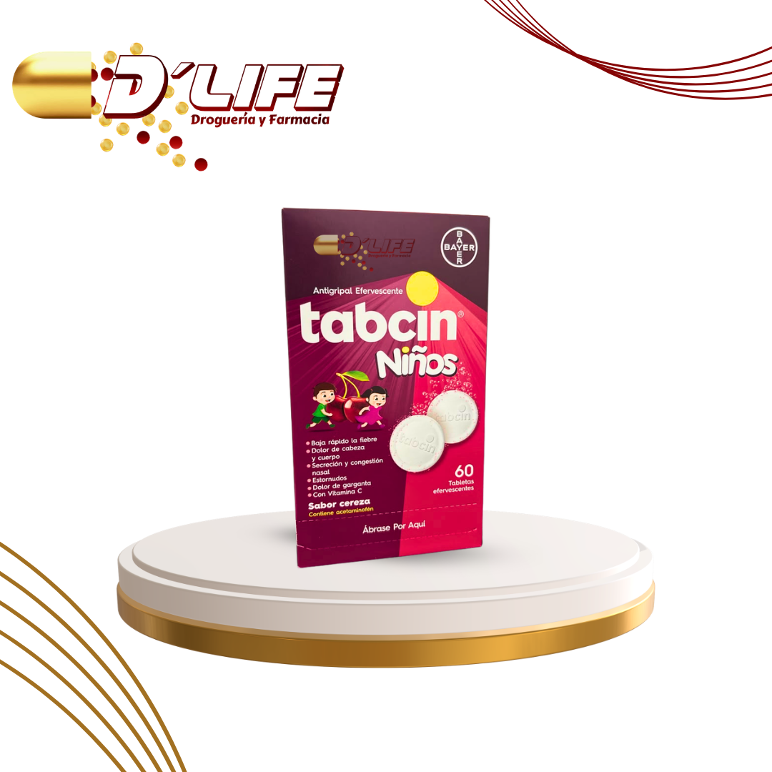 TABCIN NIÑOS EFERVESCENTE CAJA X 60 TAB.