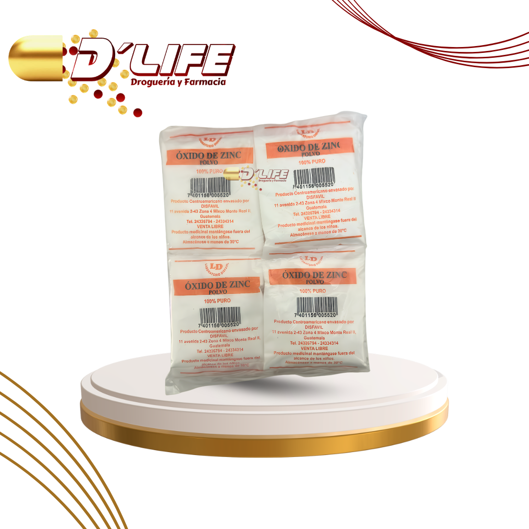 OXIDO DE ZINC POLVO X 16 SOBRES DISFAVIL