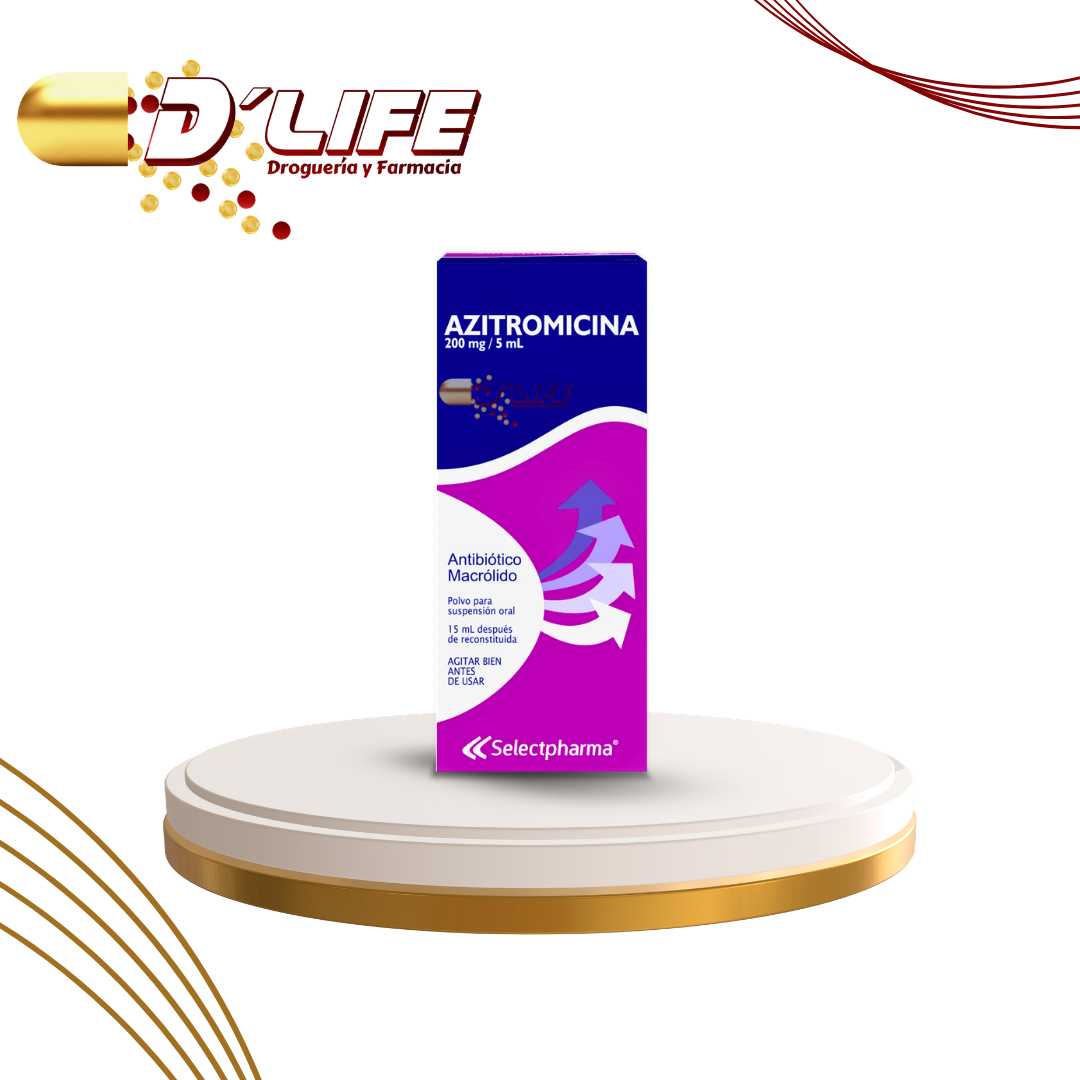 AZITROMICINA 200MG/5ML POLVO SUSP. X 15ML SELECT