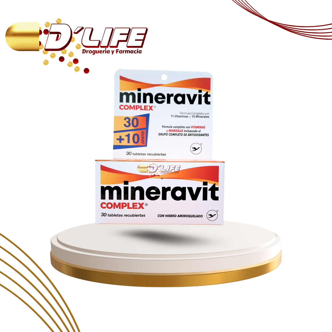 MINERAVIT COMPLEX CAJA X 30 + 10 TABLETAS 
