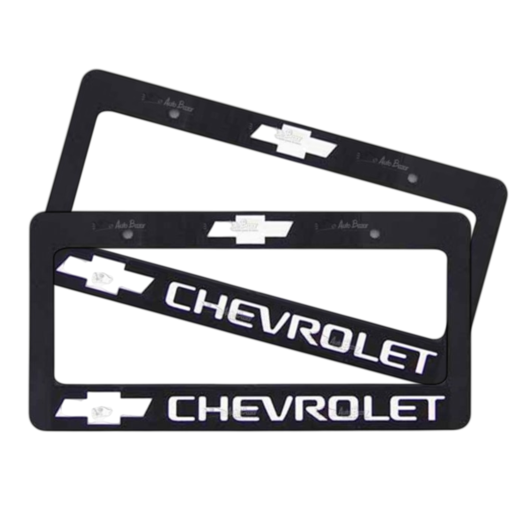 Porta Placas Chevrolet 3D Cromo ACCU052431 2 pzs  - Repuestos y Lubricantes Vicent's