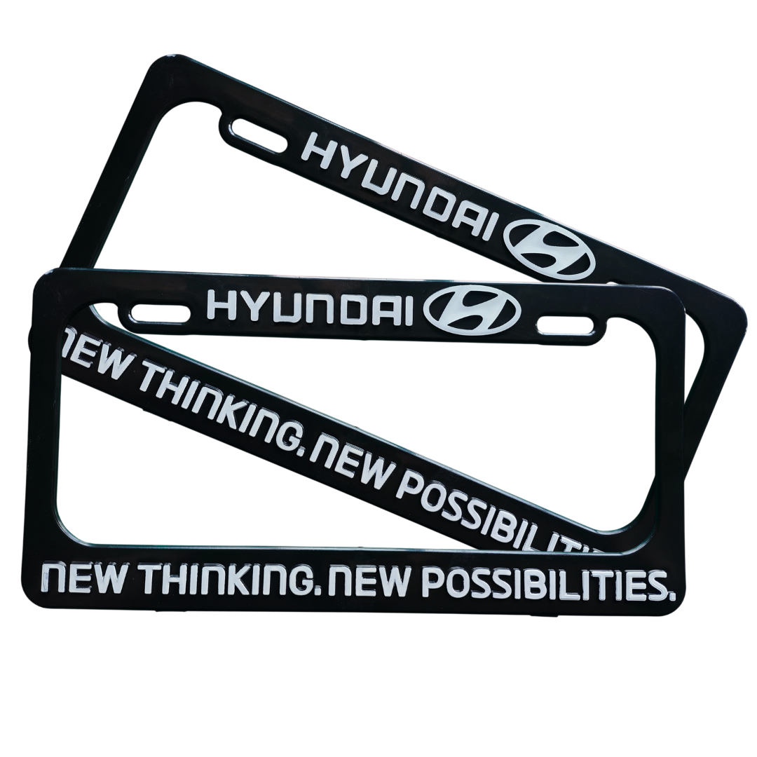 Porta Placas Hyundai en 3D - Repuestos y Lubricantes Vicent's