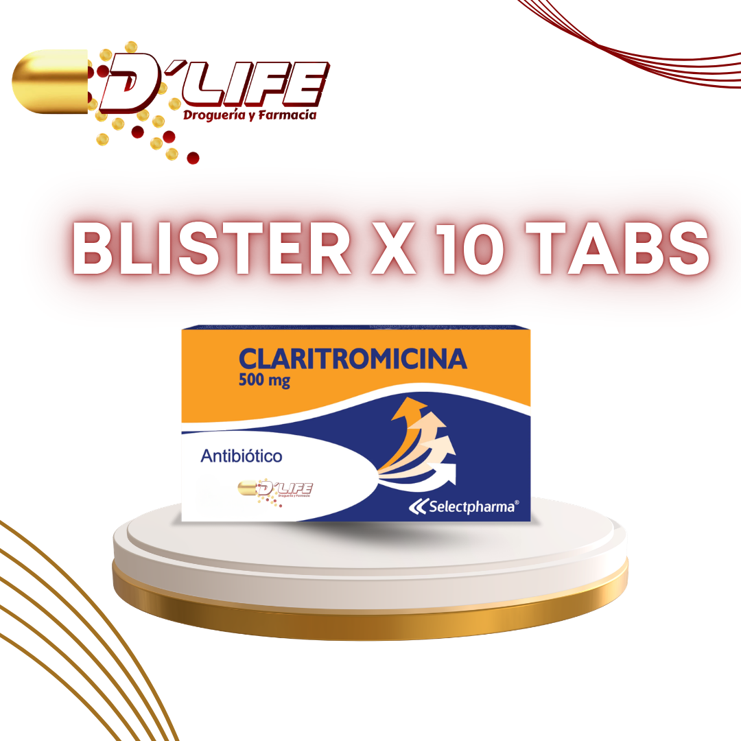 CLARITROMICINA 500MG BLIS. X 10 TABS. SELECT