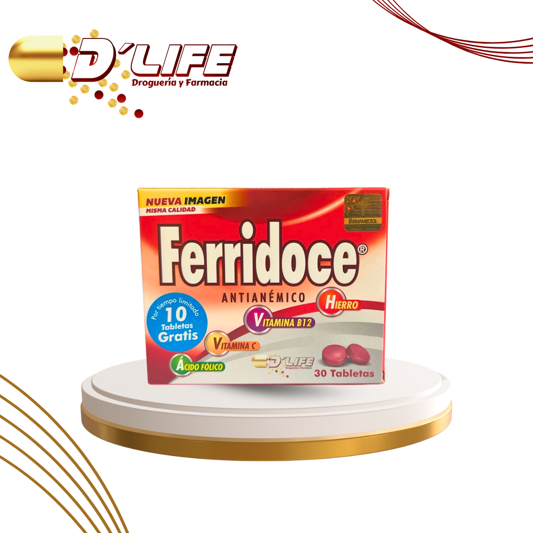 FERRIDOCE X 30 TABLETAS + 10 GRATIS