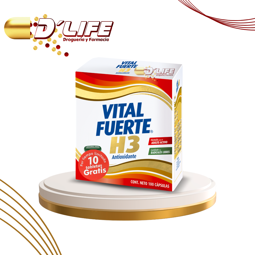 VITAL FUERTE H3 X 100 CAPSULAS + 20 GRATIS