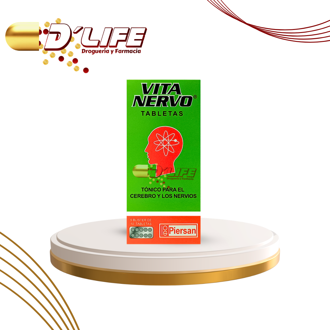 VITANERVO CAJA X 50 TABLETAS