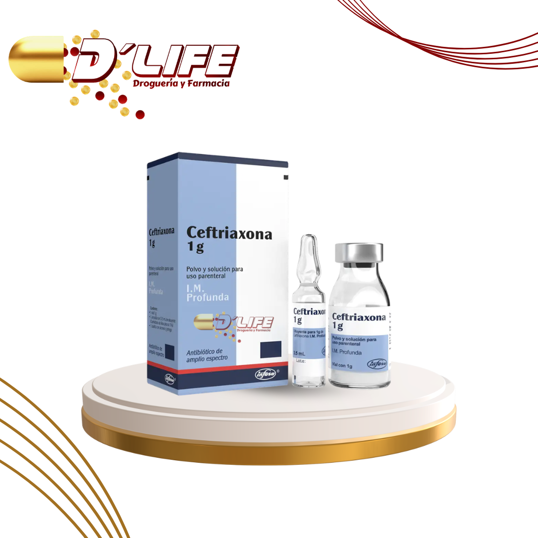 CEFTRIAXONA 1G + LIDOCAINA INFASA