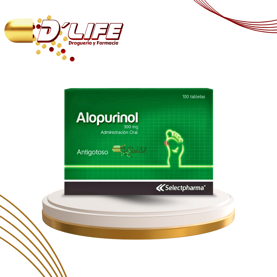ALOPURINOL 300MG CAJA X 100 TABS SELECT