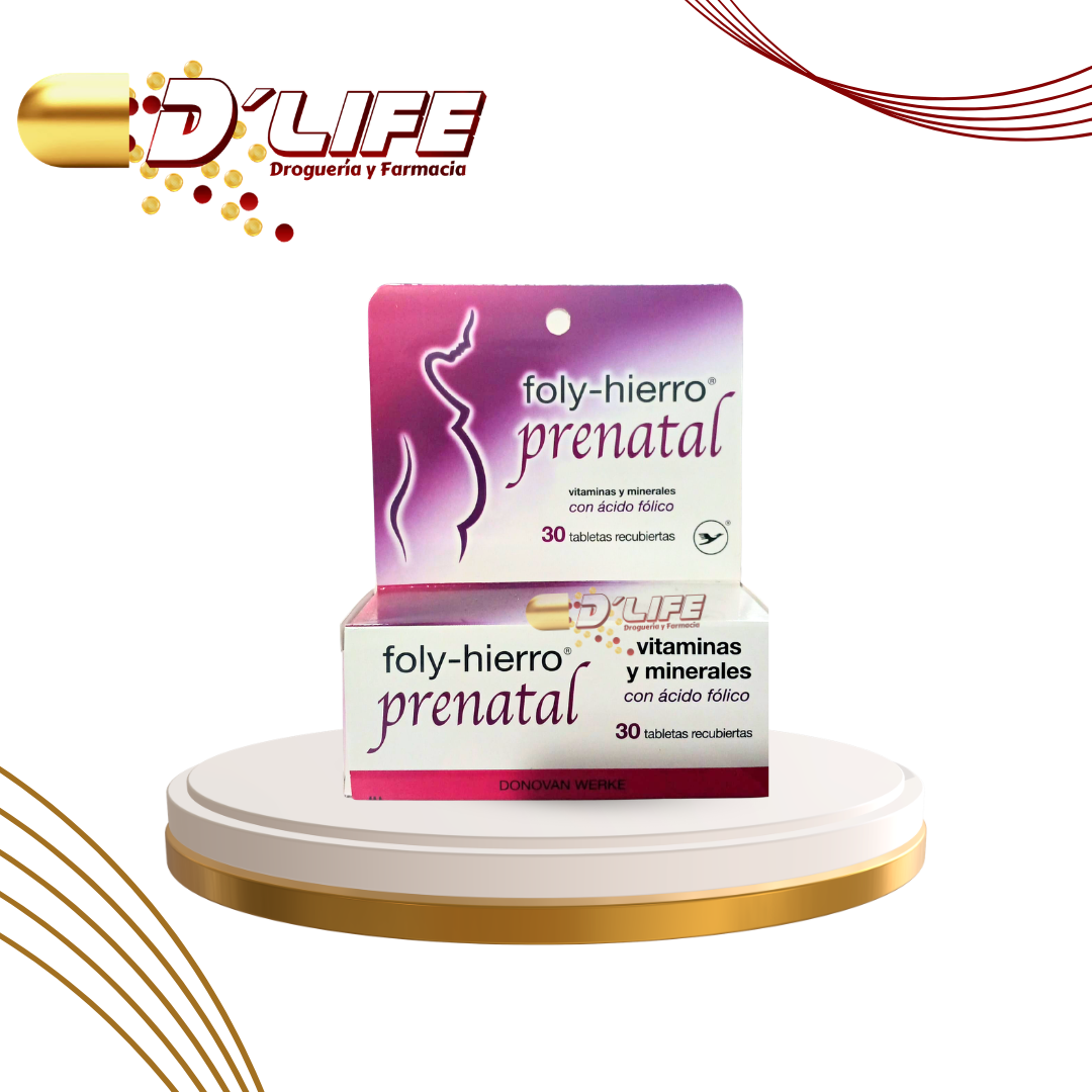 FOLY HIERRO PRENATAL CX30 TABS