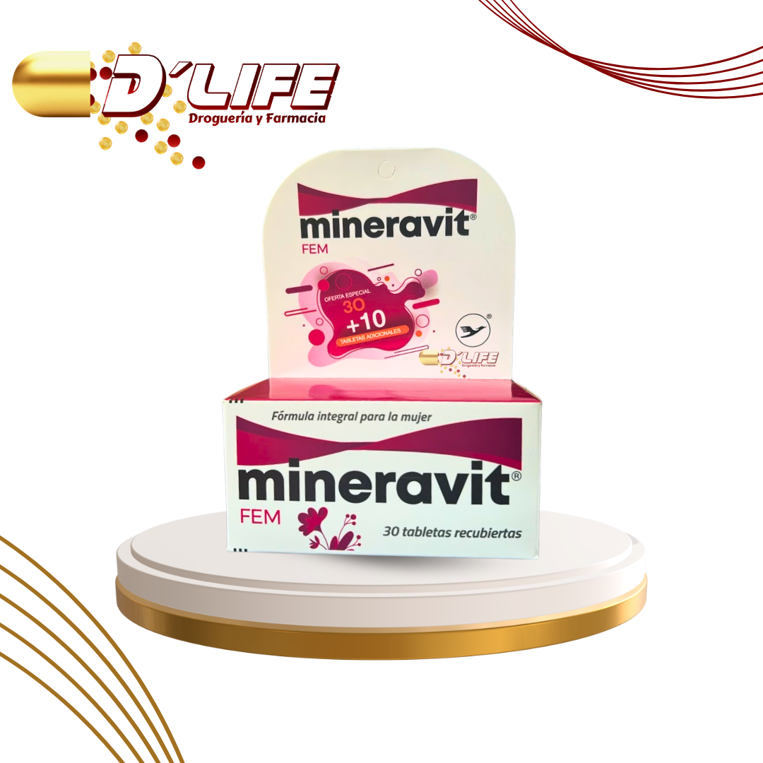 MINERAVIT FEM CAJA X 30 + 10 TABLETAS