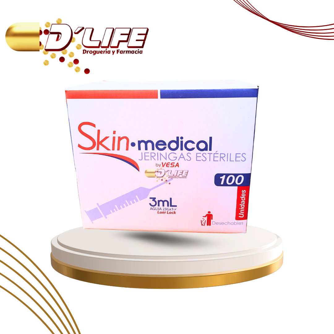 JERINGA 3ML X 23 1 1/4 SKIN MEDICAL (CX100)