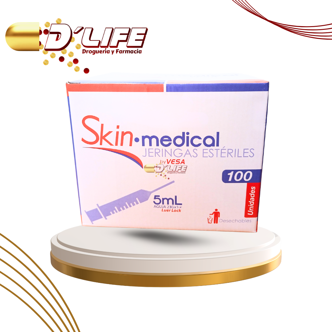 JERINGA 5ML X 23 1 1/4 SKIN MEDICAL (CX100)
