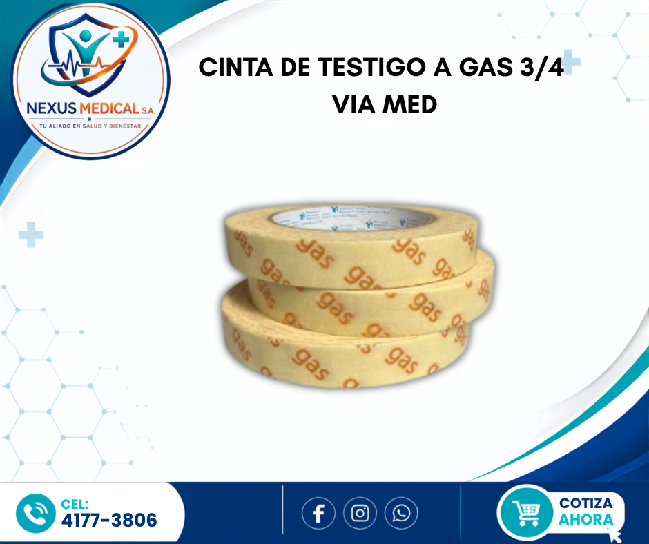 CINTA DE TESTIGO A GAS 3/4 MARCA VIA MED  - Nexus Medical S.A.